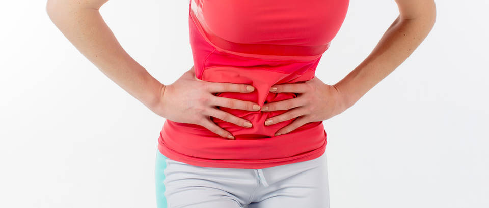 Vježbanje bol u trbuhu menstrualna bol shutterstock 253849564