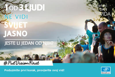 Svjetski je dan vida - napravimo prvi korak i provjerimo svoj vid #PutVisionFirst