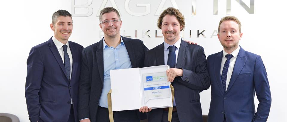 Uprava Poliklinike Bagatin ravnatelj Ognjen Bagatin, dr.Dinko Bagatin, dr.Tomica Bagatin, izvrsni direktor Bojan Pintaric small