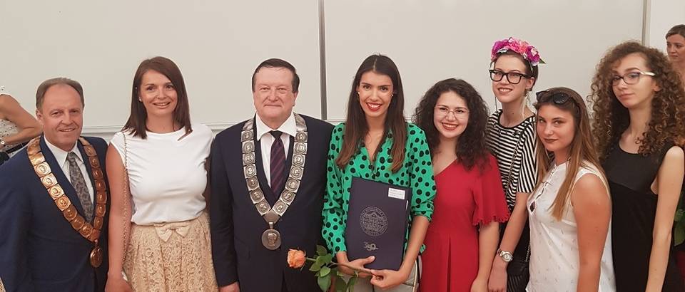 Šentija Knežević, Stamenković, Hanževački, Rektor Boras, prorektor Šimpraga, nagrađeni studenti 5 sastavnica ZGB Sveučilišt
