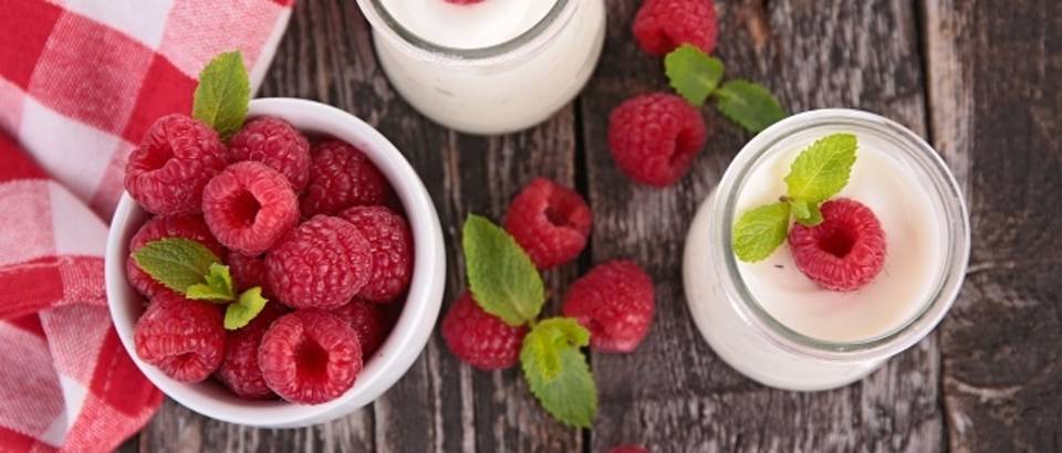 Maline jogurt osvježenje