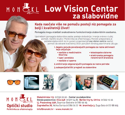 Cetnar za slabovidne - Optika Monokl