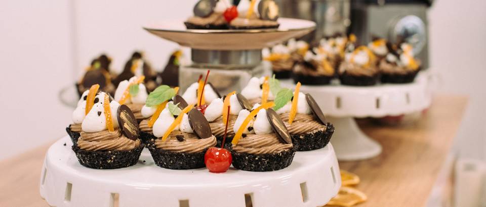 Kenwood radionica, mini tartletsi s kremom od kestena i marmeladom od naranče